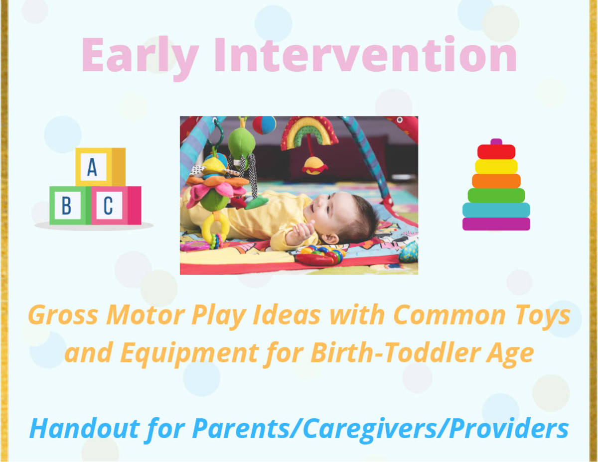 An educational teaching resource from Miracles and Moree Therapy LLC entitled Early Intervention Gross Motor Play Ideas downloadable at Teach Simple.