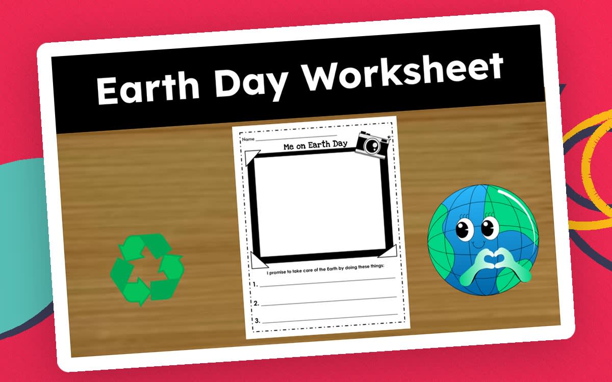 An educational teaching resource from CraftEdPrints entitled Earth Day Worksheet (Simple & Easy) downloadable at Teach Simple.