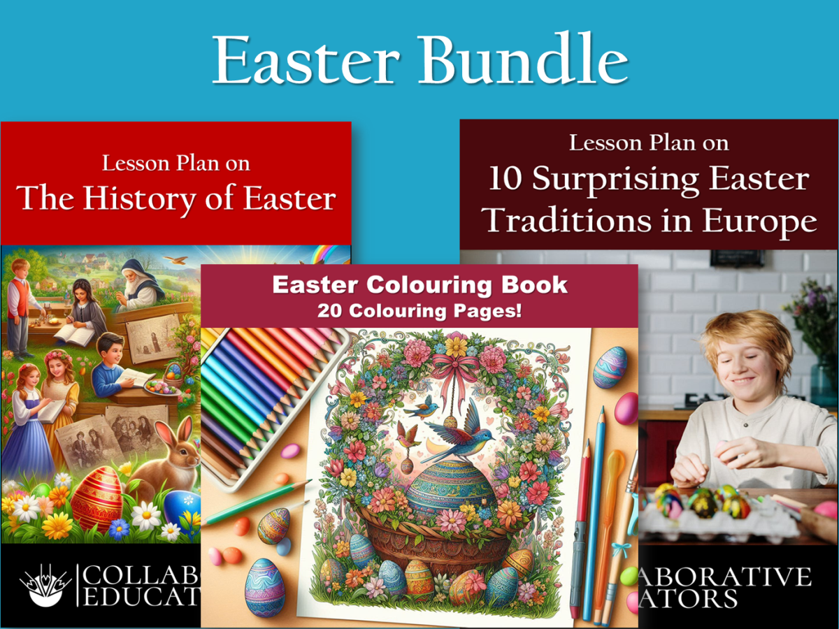 An educational teaching resource from Bright Classroom Ideas Marketplace entitled Easter Bundle - Lesson Plans and Colouring Pages downloadable at Teach Simple.