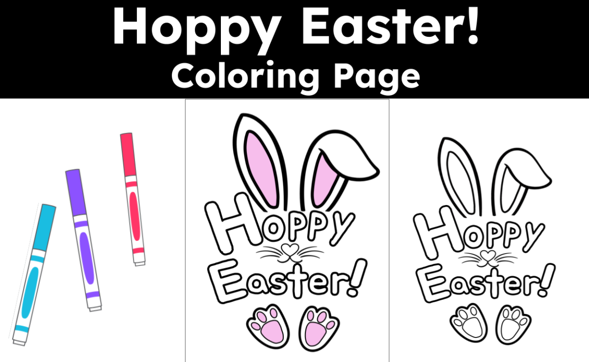 An educational teaching resource from CraftEdPrints entitled Easter Coloring Page downloadable at Teach Simple.