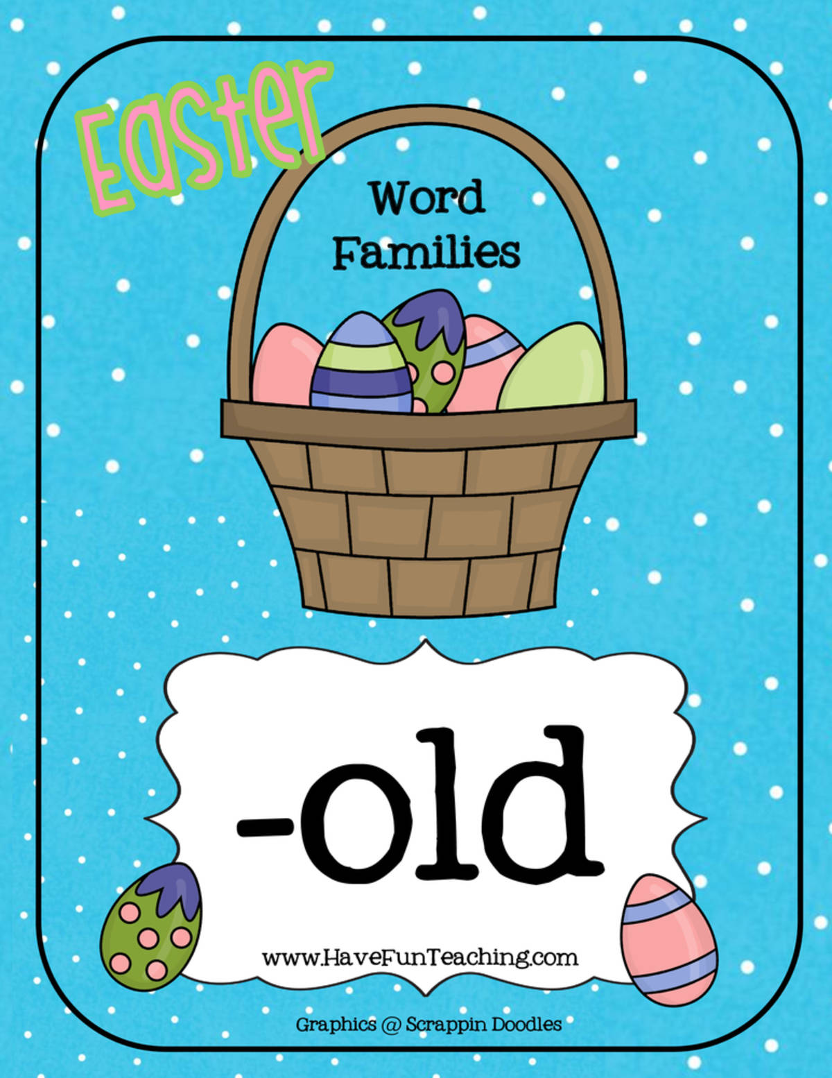 An educational teaching resource from Have Fun Teaching entitled Easter OLD Word Family Activity downloadable at Teach Simple.