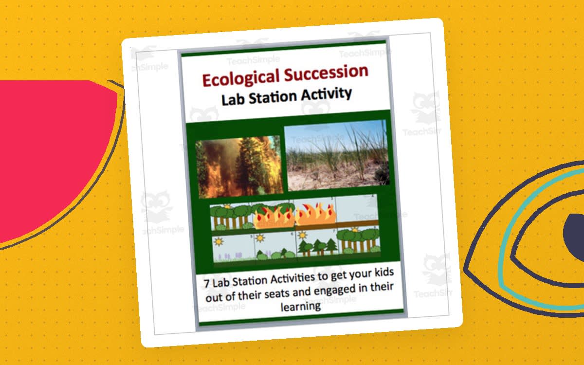 An educational teaching resource from Teach With Fergy entitled Ecological Succession – Lab Station Activity downloadable at Teach Simple.