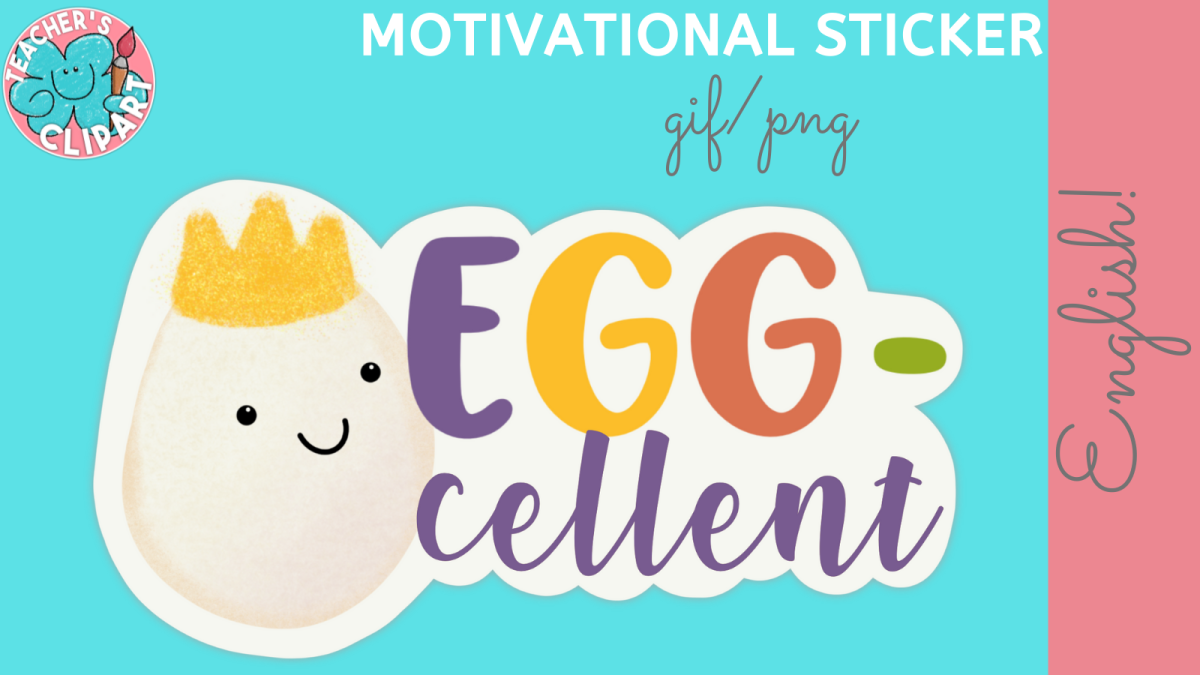 An educational teaching resource from Teacher's Clipart entitled Eggcellent Animated Digital Stickers downloadable at Teach Simple.
