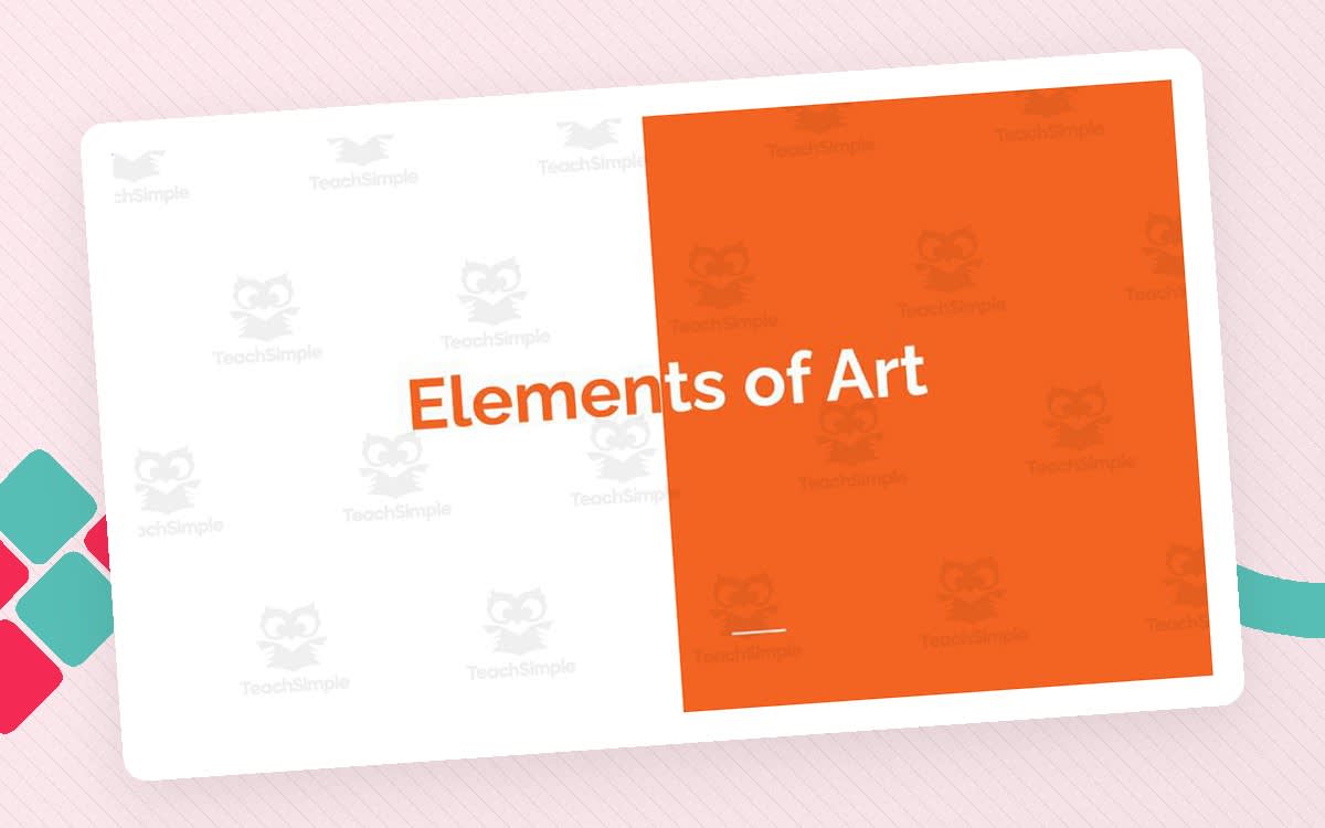 An educational teaching resource from Resource Garden entitled Elements of Art Lesson downloadable at Teach Simple.