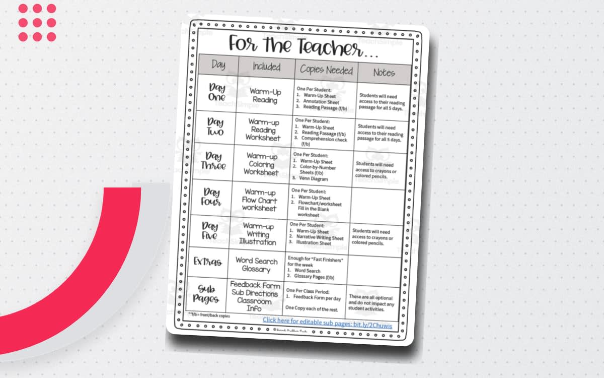 An educational teaching resource from Sarah Miller Tech entitled Emergency Sub Plans for 3rd - 4th Grade Social Studies downloadable at Teach Simple.
