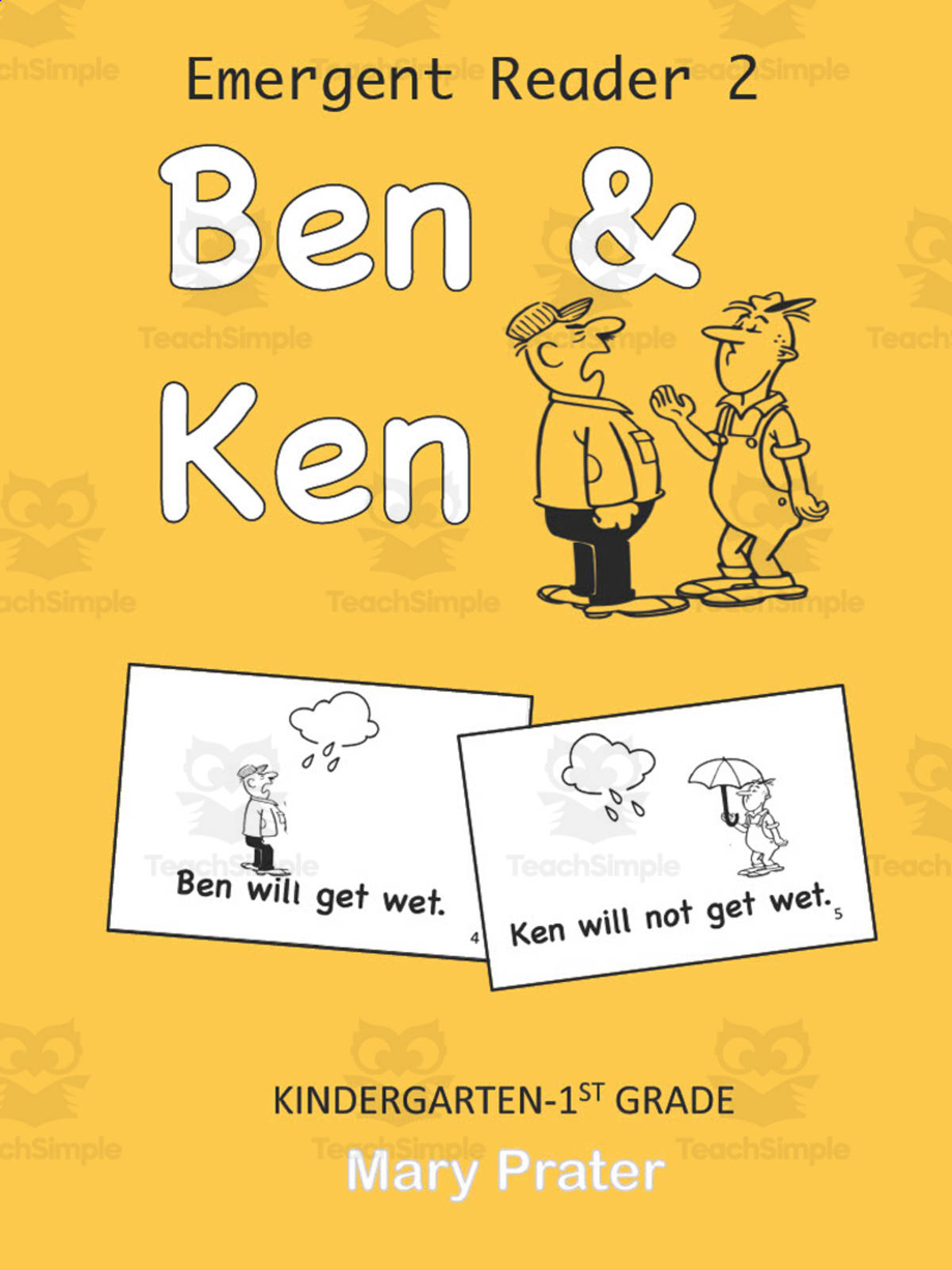 An educational teaching resource from The Kinder Lady entitled Emergent Reader 2: Ben and Ken downloadable at Teach Simple.
