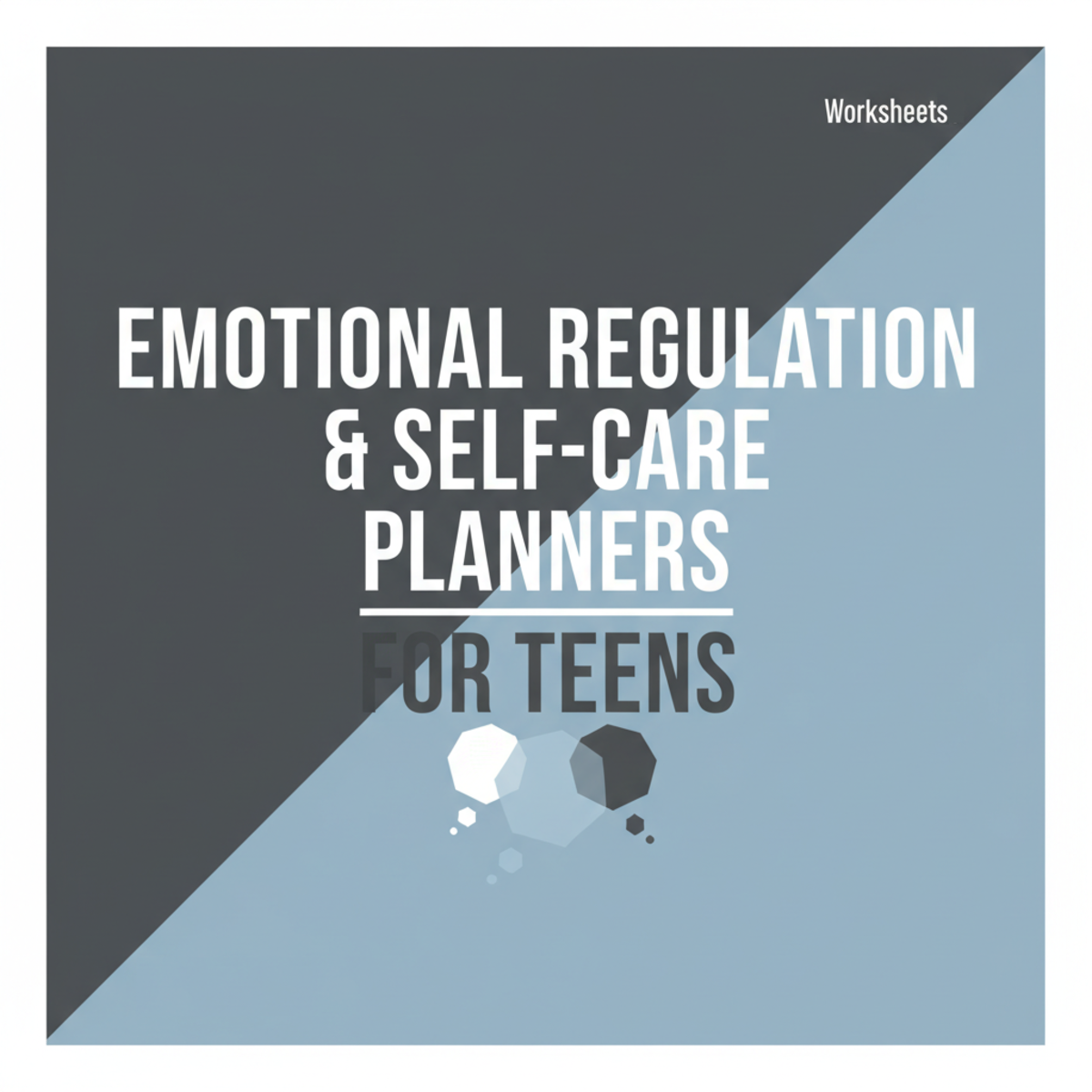 An educational teaching resource from Creative Book Store entitled Emotional Regulation & Self-Care Planners for Teens downloadable at Teach Simple.