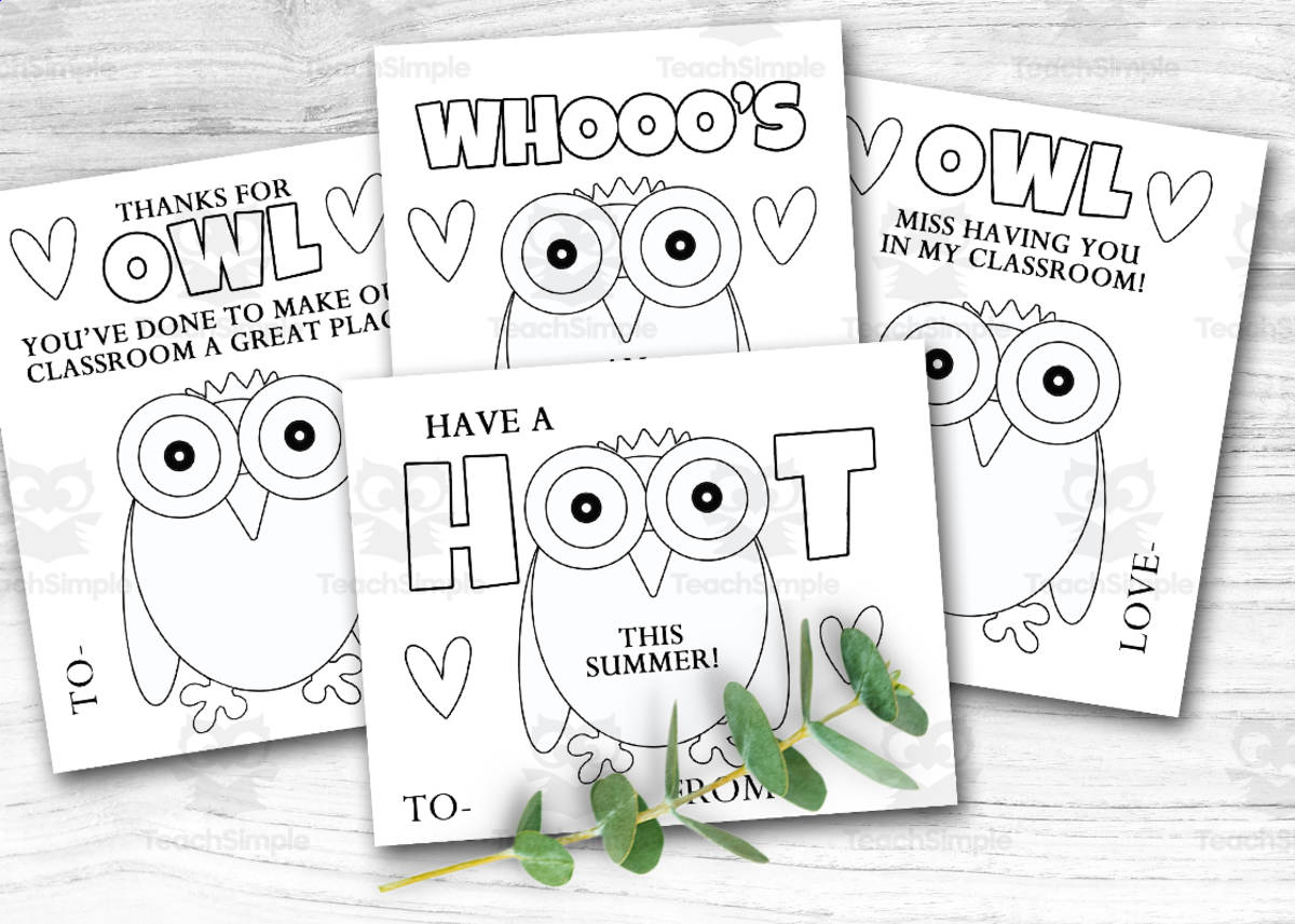 An educational teaching resource from Forever June Digital Design entitled End of Year Notes from Teacher, Last Day of School Gift for Students downloadable at Teach Simple.