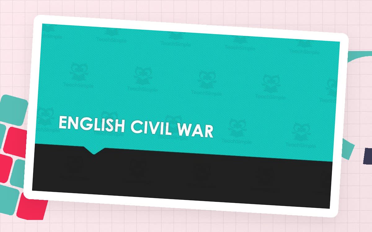 An educational teaching resource from Jason Stein entitled English Civil War Presentation & Notes downloadable at Teach Simple.