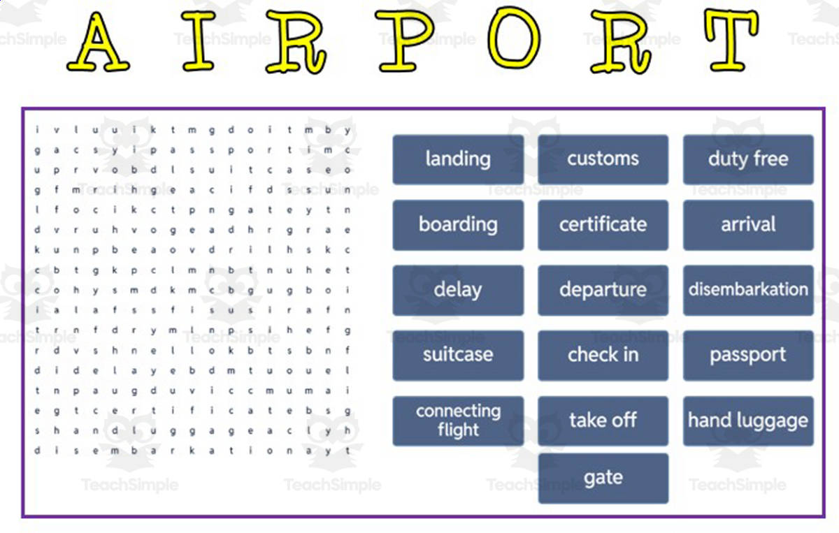 An educational teaching resource from WORDS ASIDE entitled English Spanish Bilingual Vocabulary Wordsearch Task Cards 2 downloadable at Teach Simple.