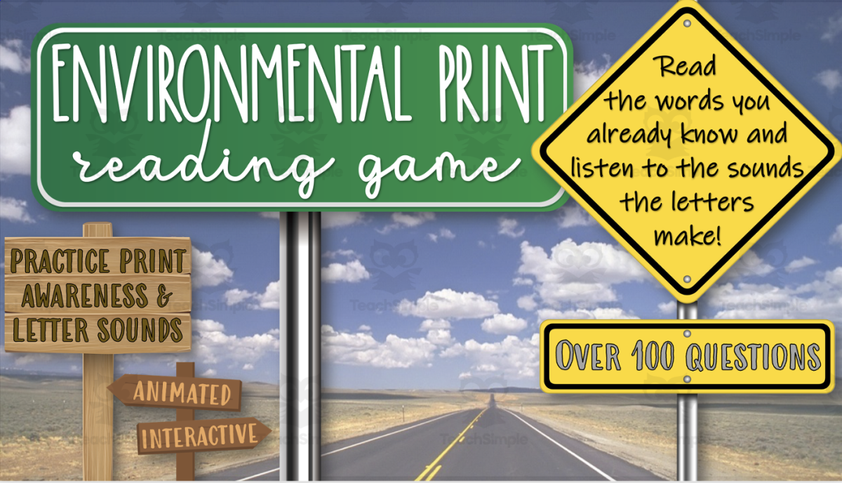 An educational teaching resource from Primary 206 Mix entitled Environmental Print Reading Game downloadable at Teach Simple.