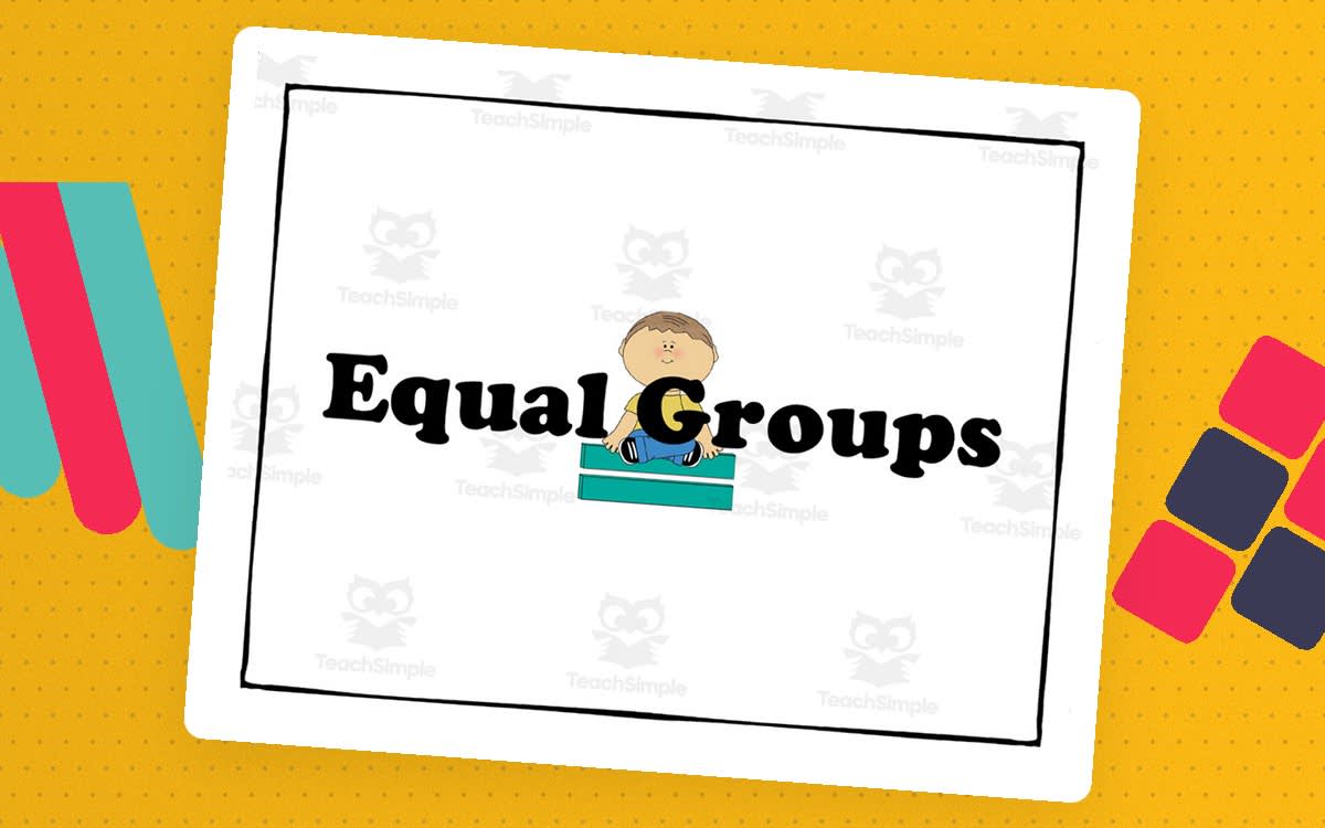 An educational teaching resource from At the Core entitled Equal Groups Multiplication Intro downloadable at Teach Simple.