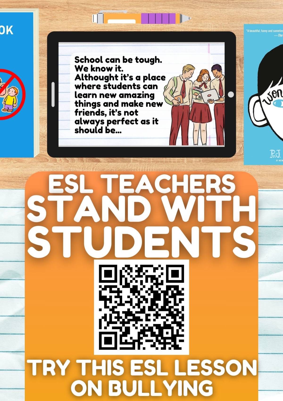 An educational teaching resource from Learning with Alan entitled ESL Lesson Plan on Bullying - Cyberbullying downloadable at Teach Simple.