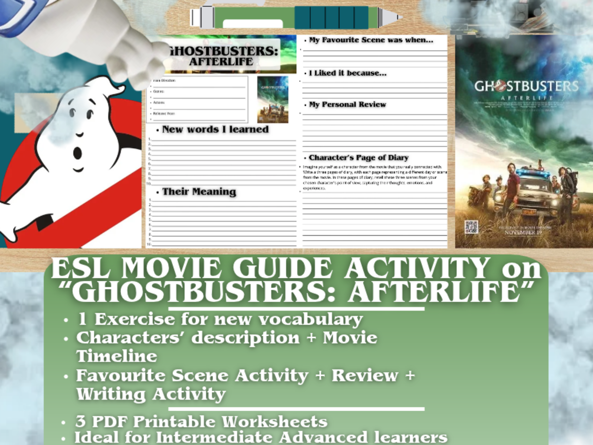 ESL Movie Guide Worksheets - Ghostbusters: Afterlife preview