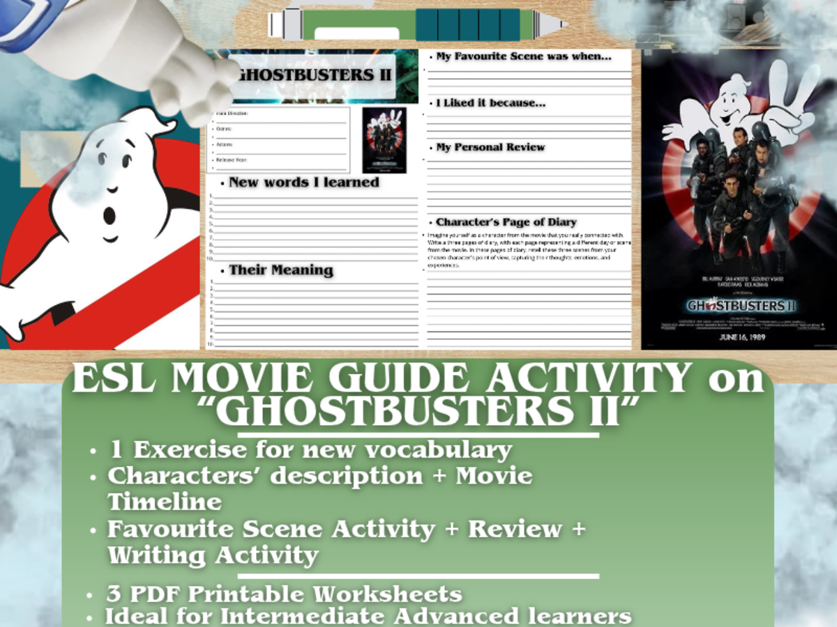 ESL Movie Guide Worksheets - Ghostbusters II preview