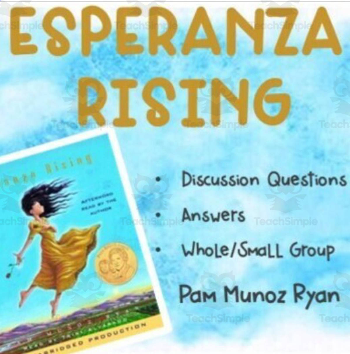 An educational teaching resource from Hey Teacher Shoppe entitled Esperanza Rising Discussion Questions downloadable at Teach Simple.