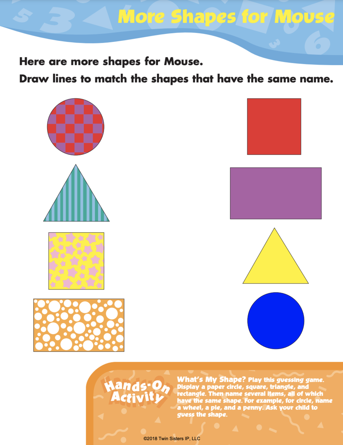 An educational teaching resource from Twin Sisters Digital Media entitled Essential Math Skills for Preschool Activity Book downloadable at Teach Simple.