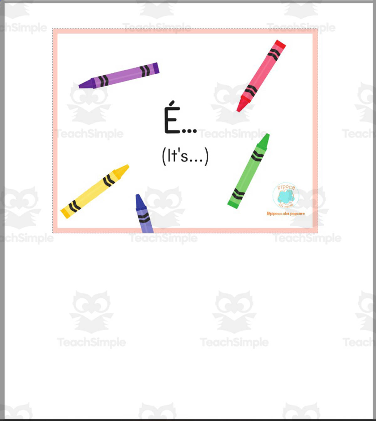 An educational teaching resource from Christine Dias entitled European Portuguese Flash Cards to learn COLORS downloadable at Teach Simple.