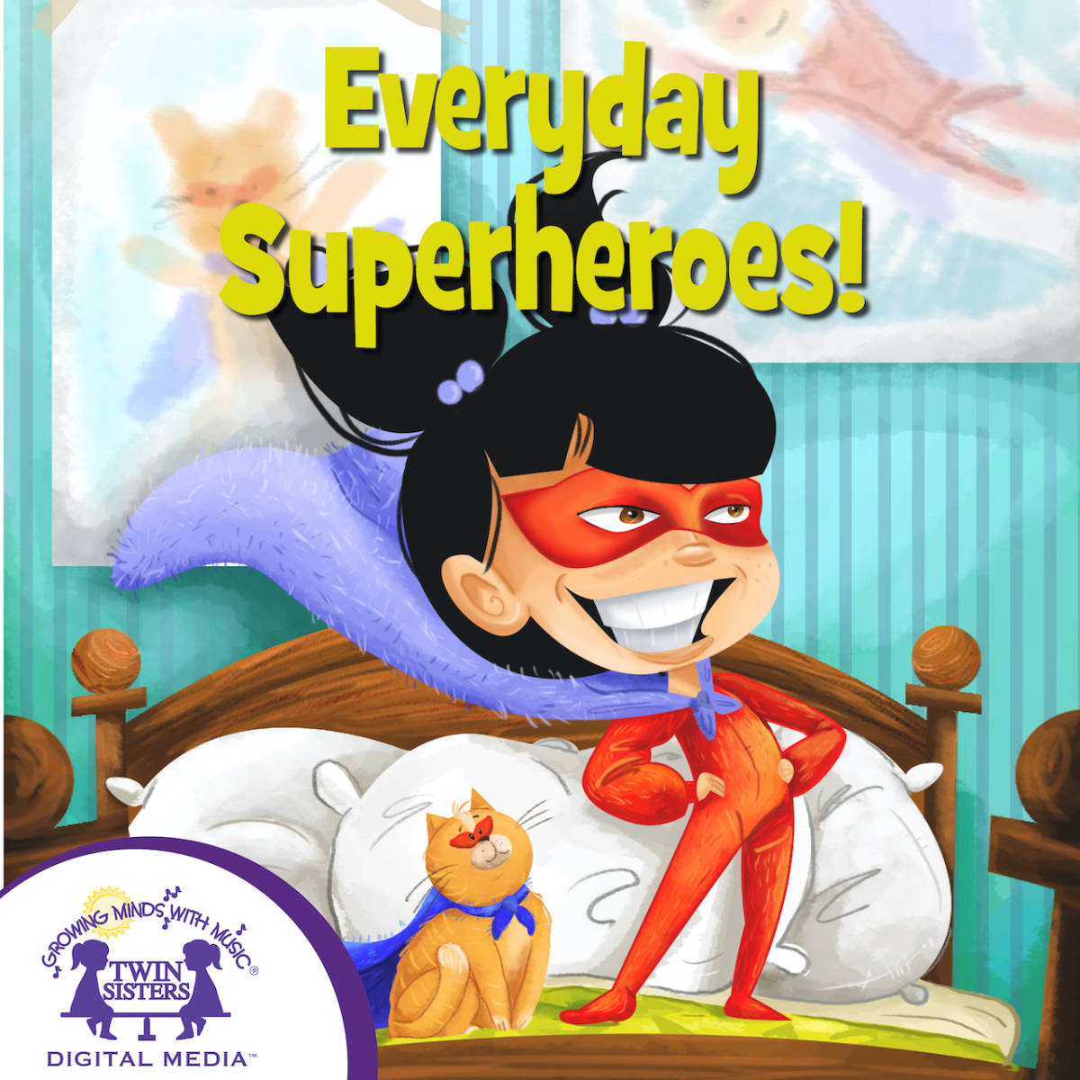 An educational teaching resource from Twin Sisters Digital Media entitled Everyday Superheroes! Audio Book downloadable at Teach Simple.