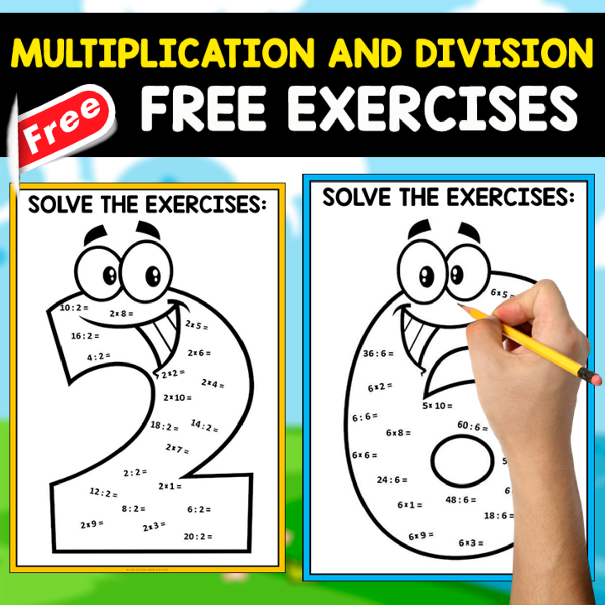 An educational teaching resource from EDITORIAL LAURA EDUCA entitled EXERCISES OF MULTIPLICATION AND DIVISION | 2 TO 9 FACT downloadable at Teach Simple.