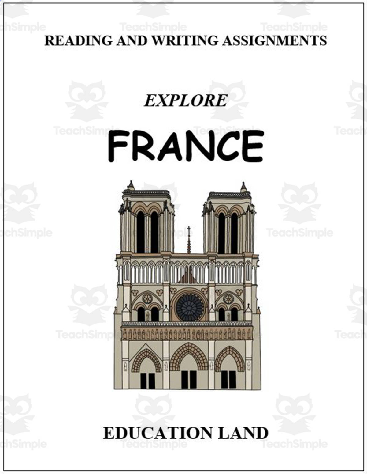 An educational teaching resource from Learn it ANY way entitled Explore France downloadable at Teach Simple.