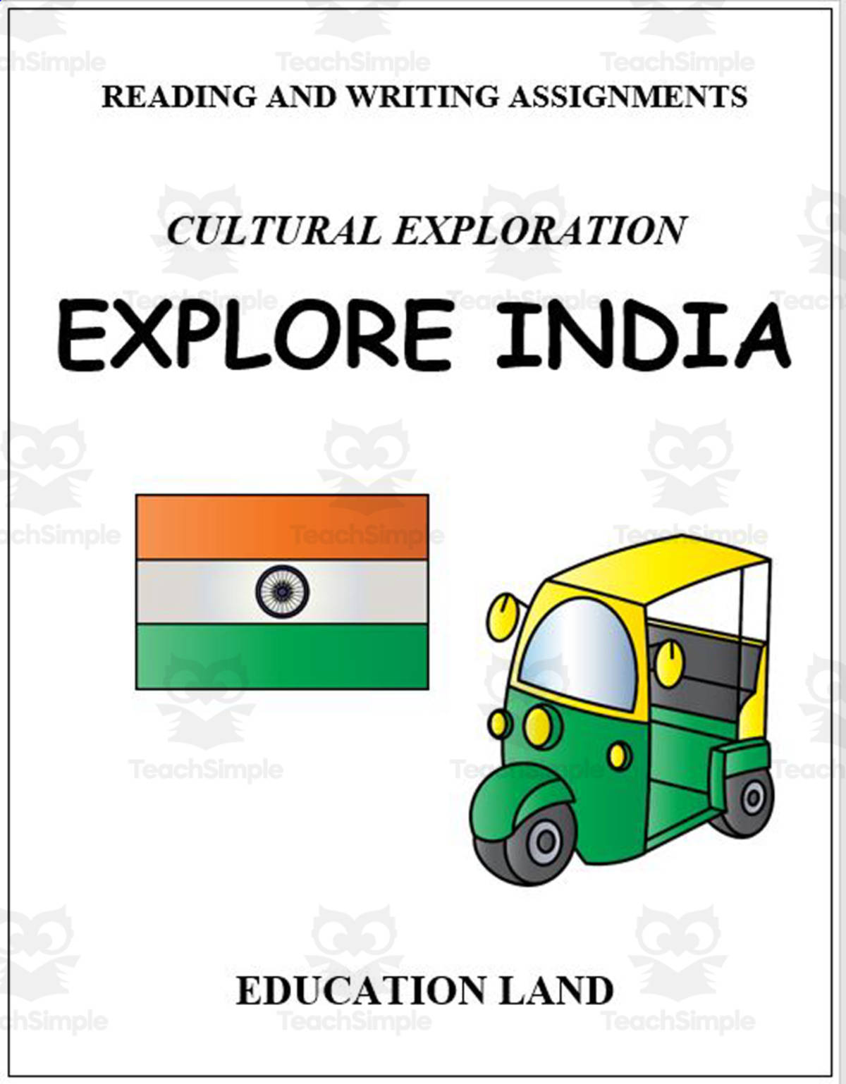 An educational teaching resource from Learn it ANY way entitled Explore India downloadable at Teach Simple.