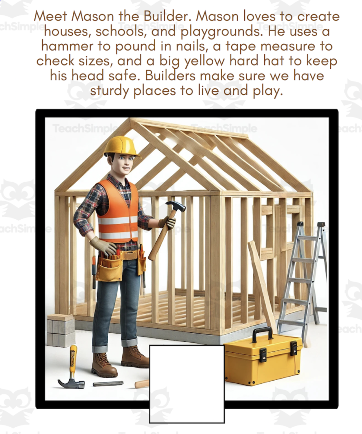An educational teaching resource from IFIO girl - I'll Figure It Out entitled Exploring Amazing Jobs - Adaptive interactive book downloadable at Teach Simple.