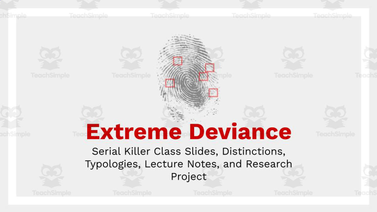 An educational teaching resource from Ed Dynamic entitled Extreme Deviance downloadable at Teach Simple.