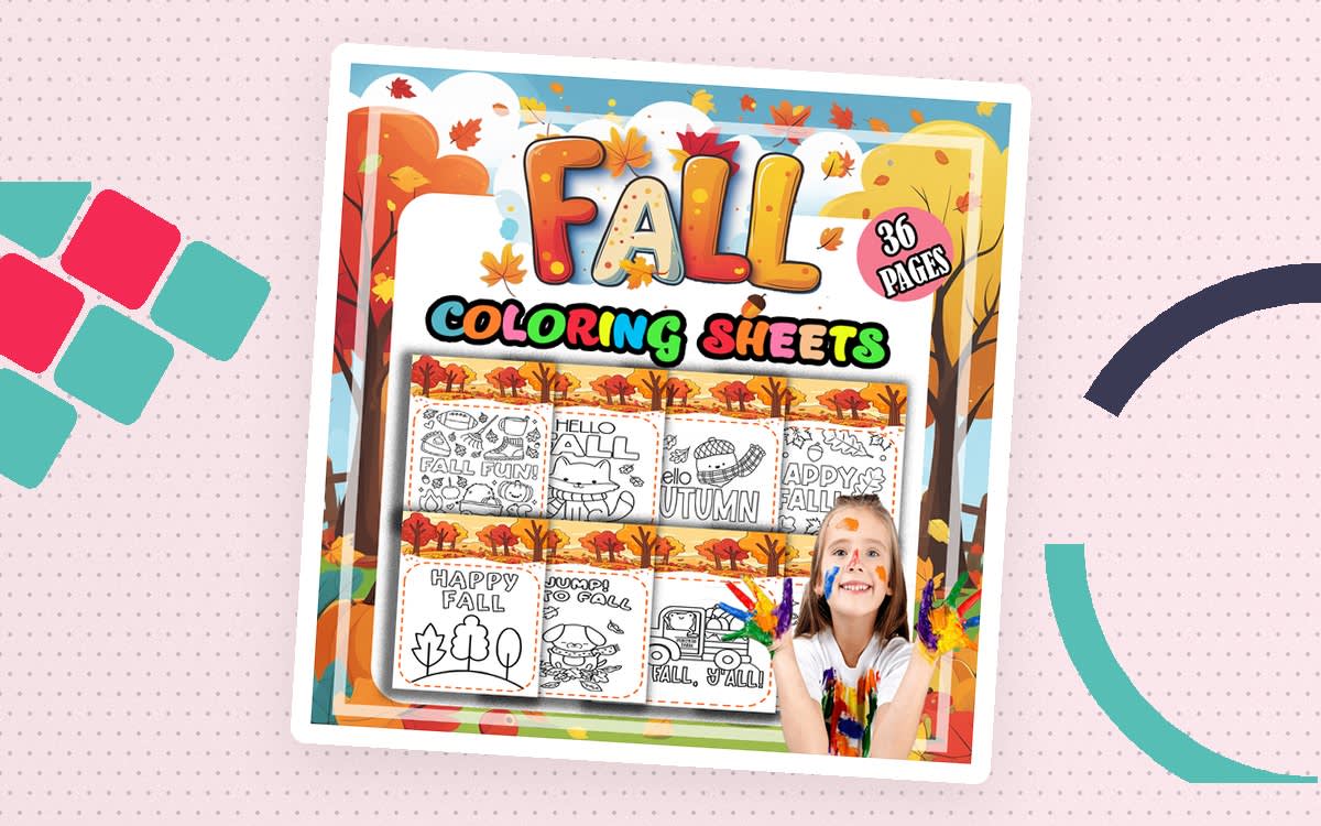An educational teaching resource from Bambolina55 entitled Fall Coloring Pages | Autumn September Coloring Sheets downloadable at Teach Simple.
