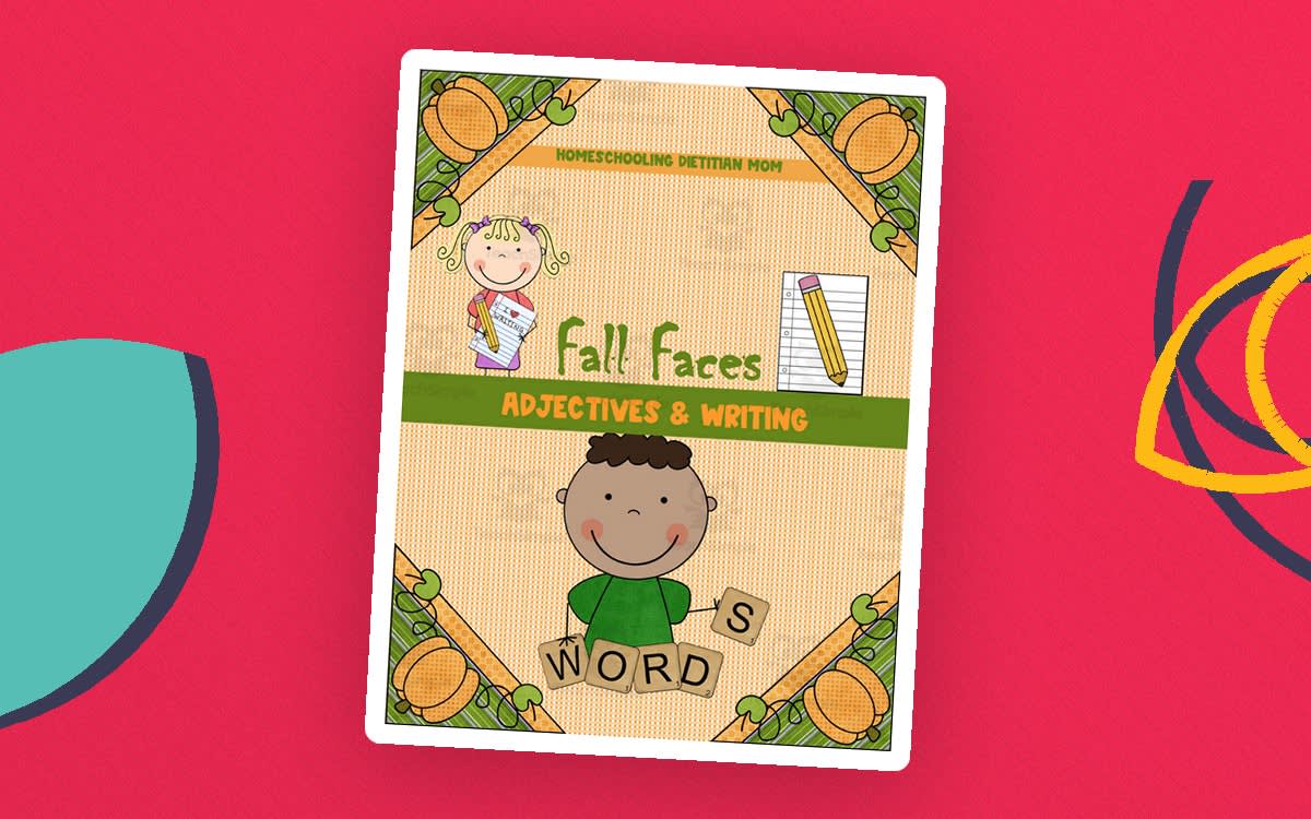 An educational teaching resource from Homeschooling Dietitian Mom entitled Fall Faces Activity Pack downloadable at Teach Simple.