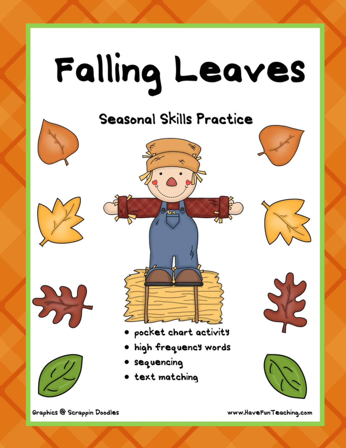 An educational teaching resource from Have Fun Teaching entitled Falling Leaves Sight Words Activity downloadable at Teach Simple.