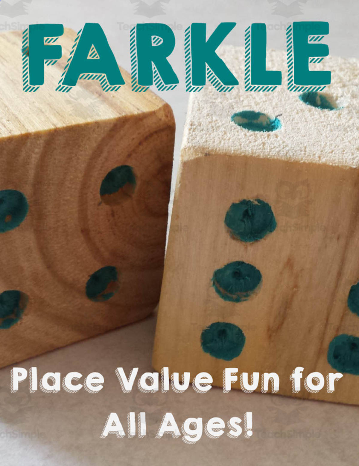 An educational teaching resource from O'Hoppy Day entitled Farkle Math Center Game downloadable at Teach Simple.