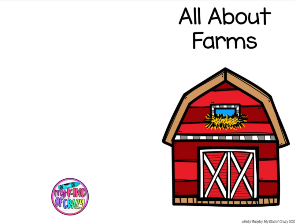 An educational teaching resource from My Kind of Crazy entitled Farms Adapted Book, Printable, Color and BW, Special Ed downloadable at Teach Simple.