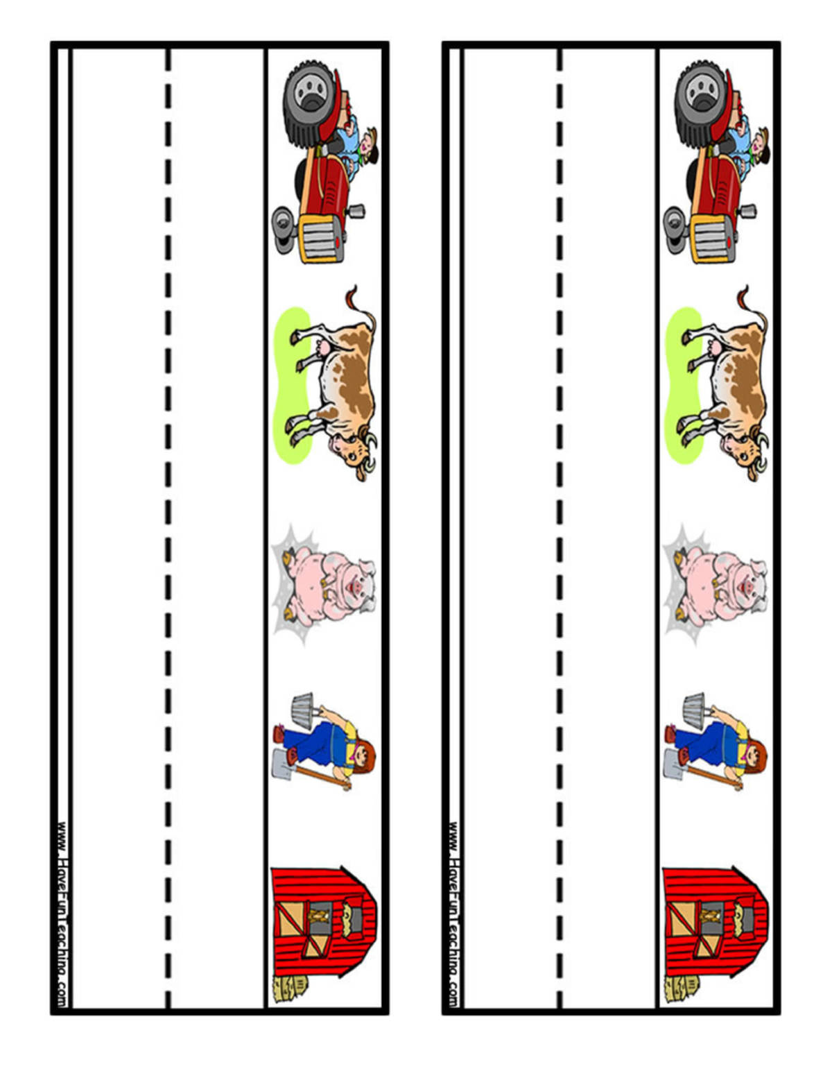 An educational teaching resource from Have Fun Teaching entitled Farms Desk Name Tags downloadable at Teach Simple.