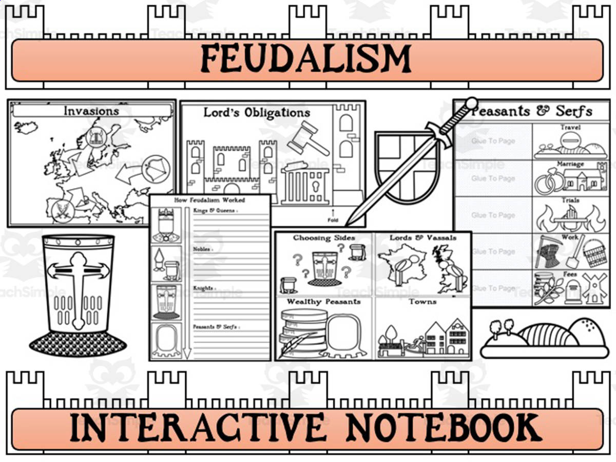 An educational teaching resource from Mr Gray History entitled Feudalism Notebook downloadable at Teach Simple.