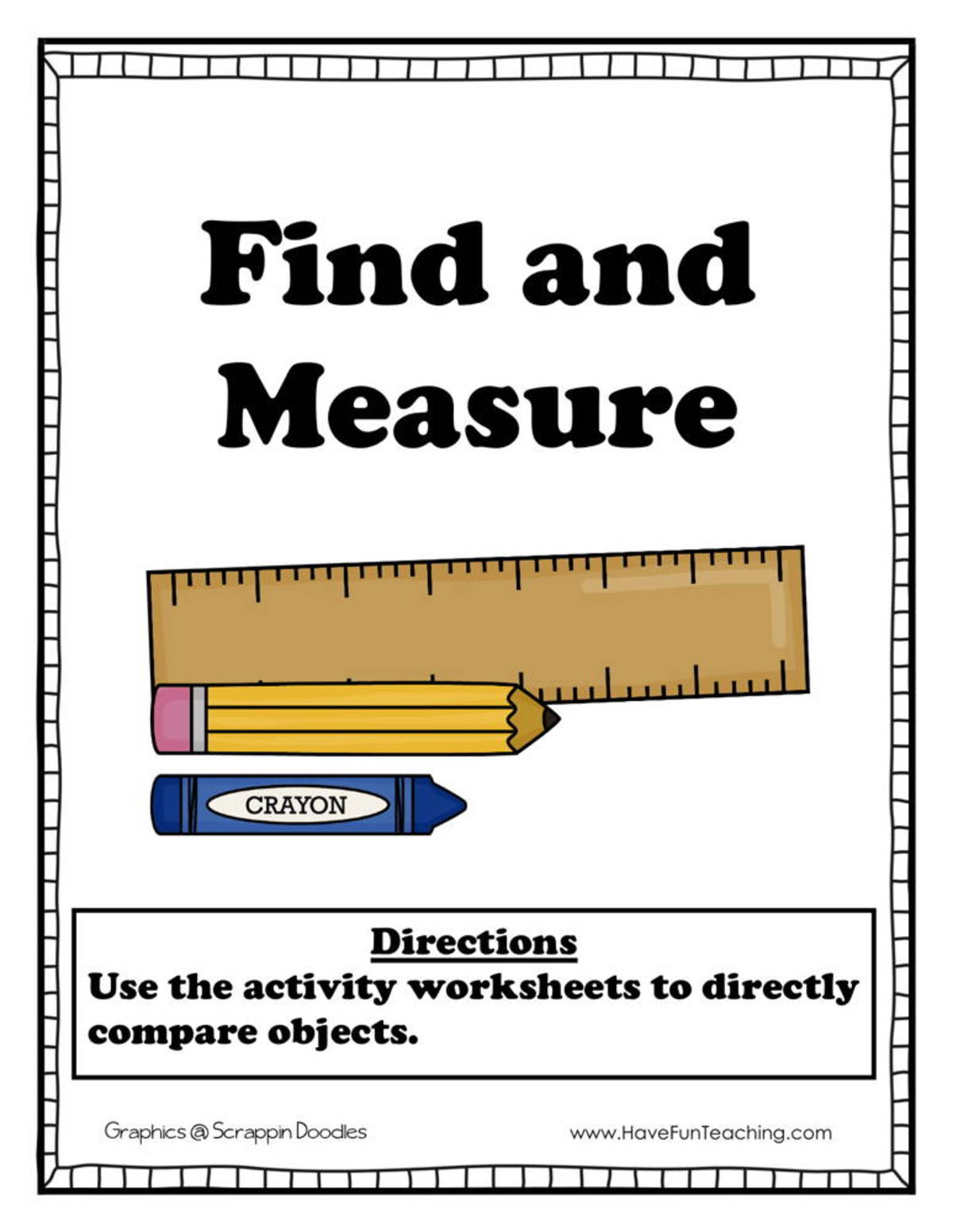 An educational teaching resource from Have Fun Teaching entitled Find and Measure Activity downloadable at Teach Simple.