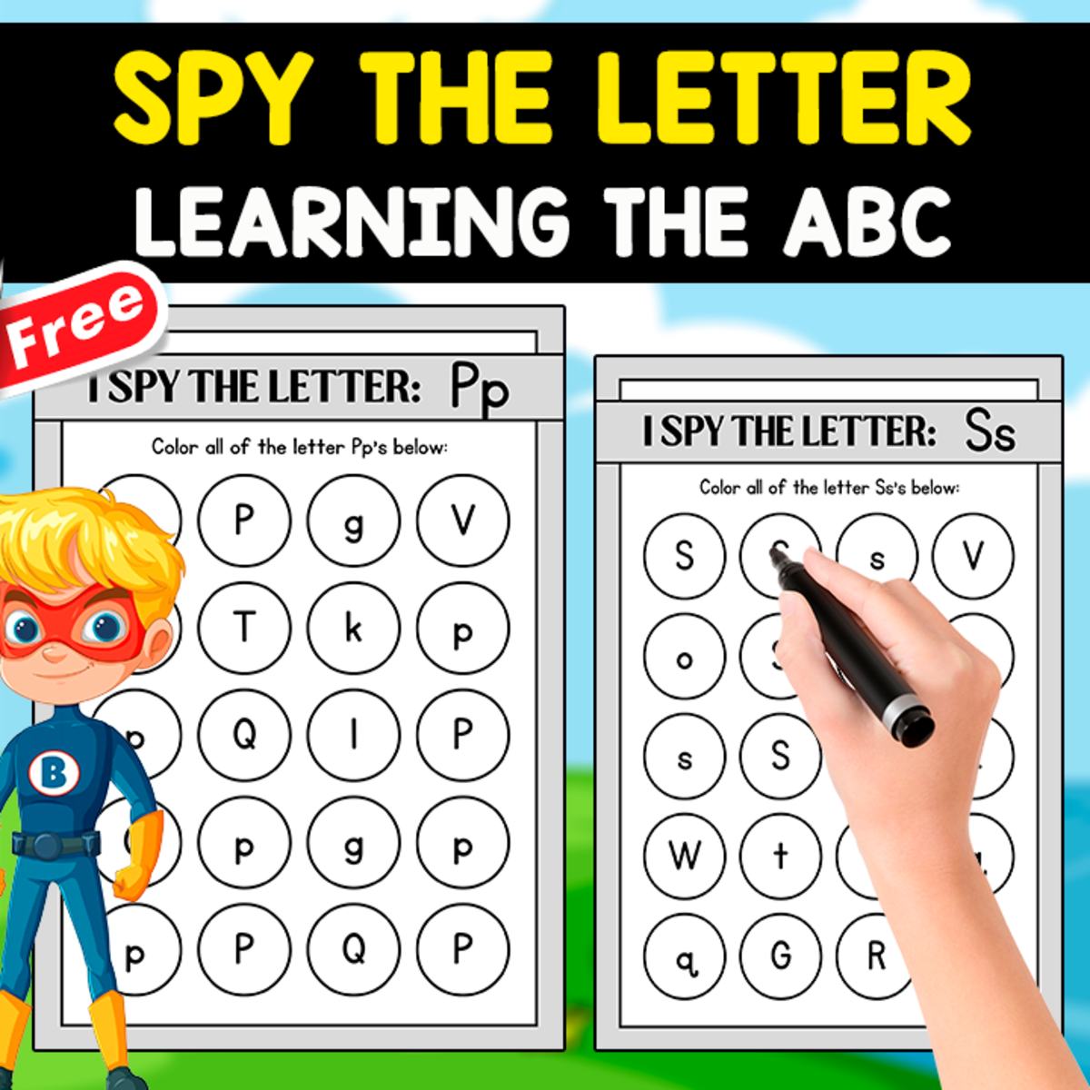 An educational teaching resource from EDITORIAL LAURA EDUCA entitled FIND THE LETTER | LEARNING THE ABC MINIBOOK downloadable at Teach Simple.