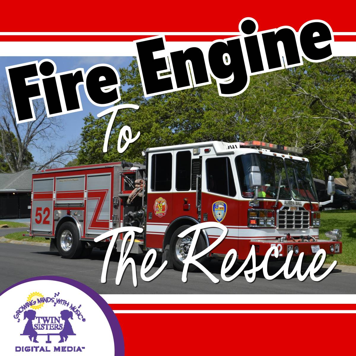 An educational teaching resource from Twin Sisters Digital Media entitled Fire Engine to the Rescue Audio Book downloadable at Teach Simple.