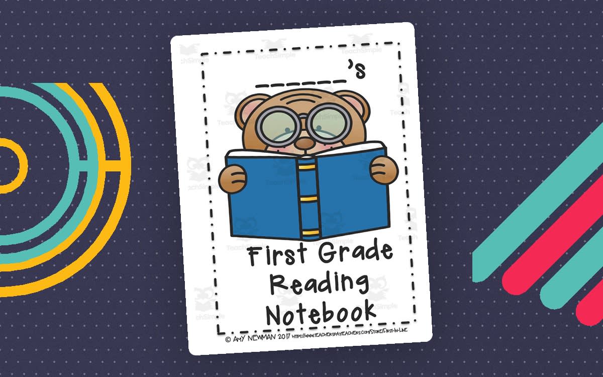 An educational teaching resource from First in Line entitled First Grade Reading Notebook downloadable at Teach Simple.