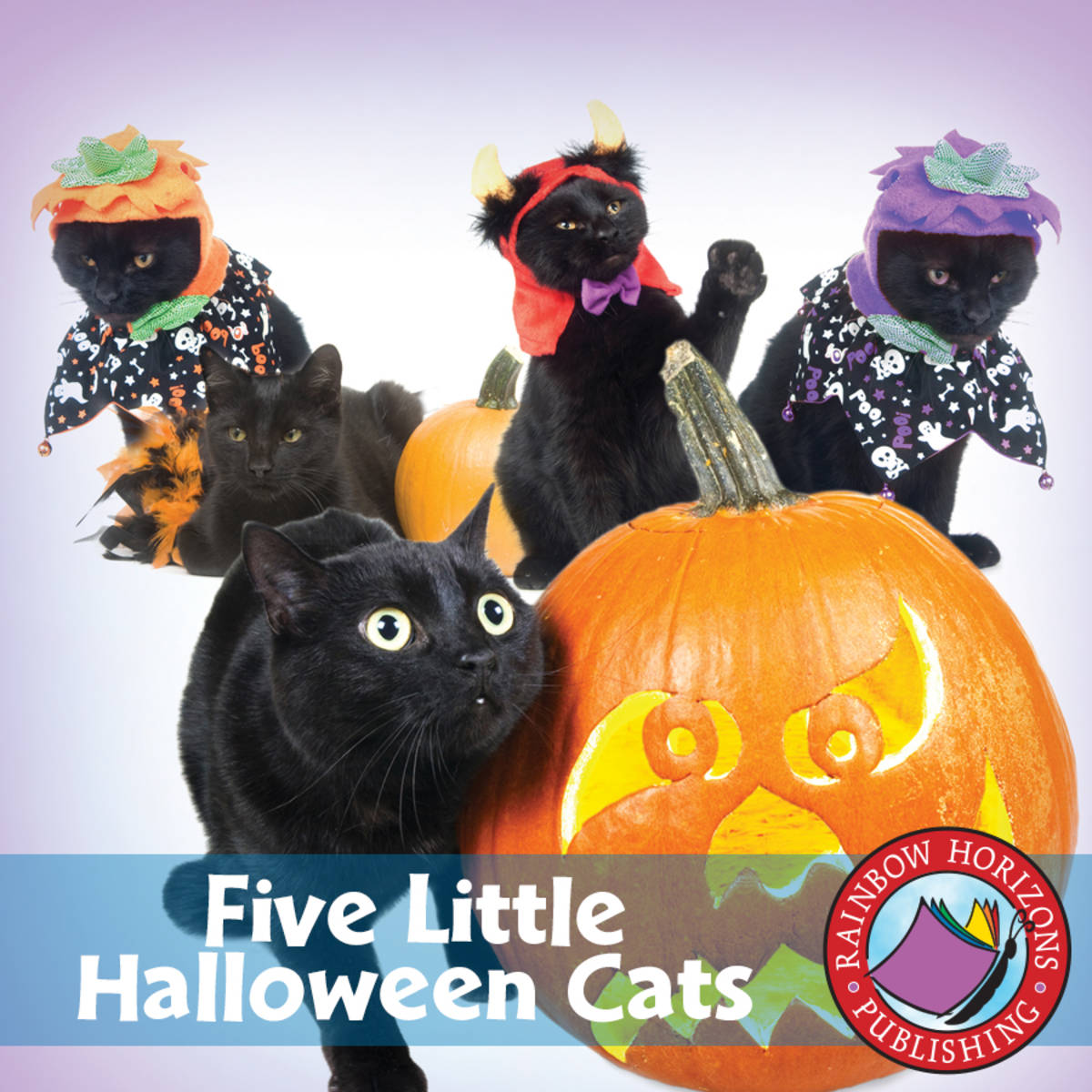 An educational teaching resource from Classroom Complete Press entitled Five Little Halloween Cats Gr. 1-2 downloadable at Teach Simple.