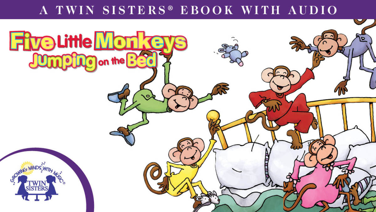An educational teaching resource from Twin Sisters Digital Media entitled Five Little Monkeys Video Storybook downloadable at Teach Simple.