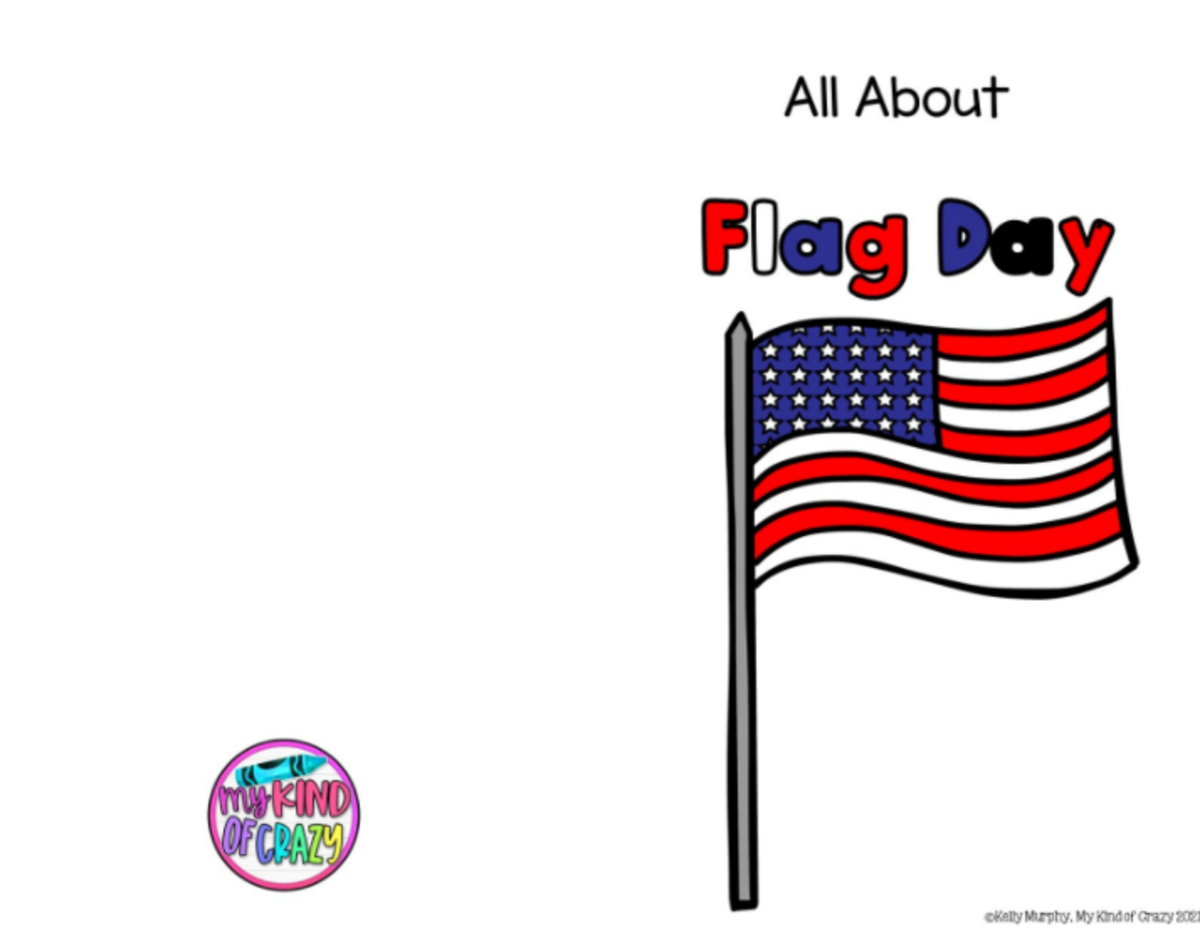 An educational teaching resource from My Kind of Crazy entitled Flag Day Adapted Book, Printable, Color and BW, Special Ed downloadable at Teach Simple.