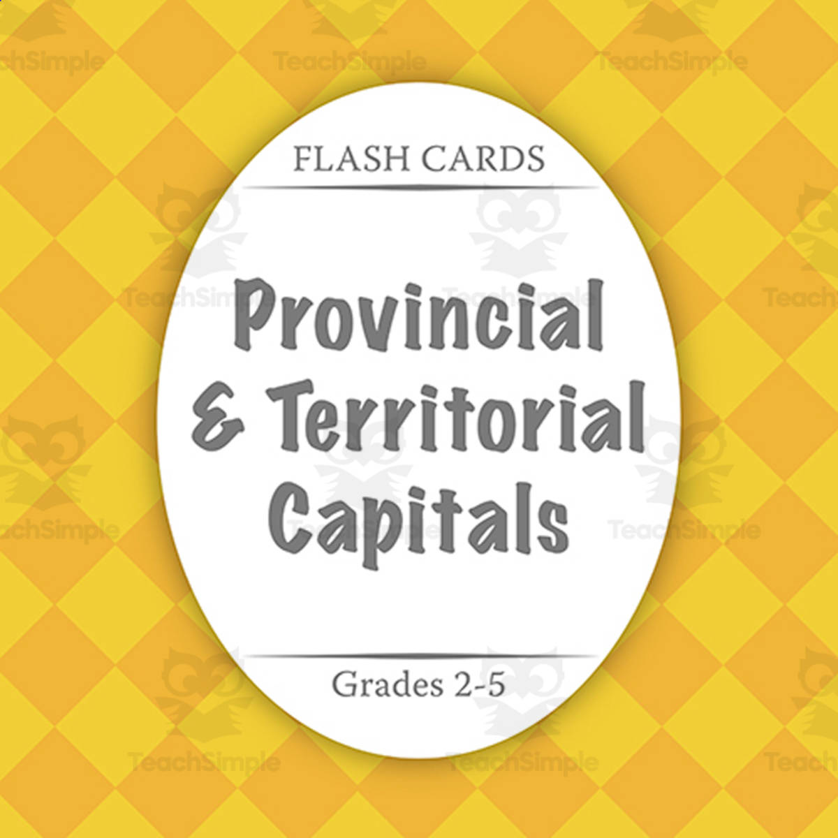 An educational teaching resource from Ibby Resources entitled Flash Cards: Provincial & Territorial Capitals downloadable at Teach Simple.