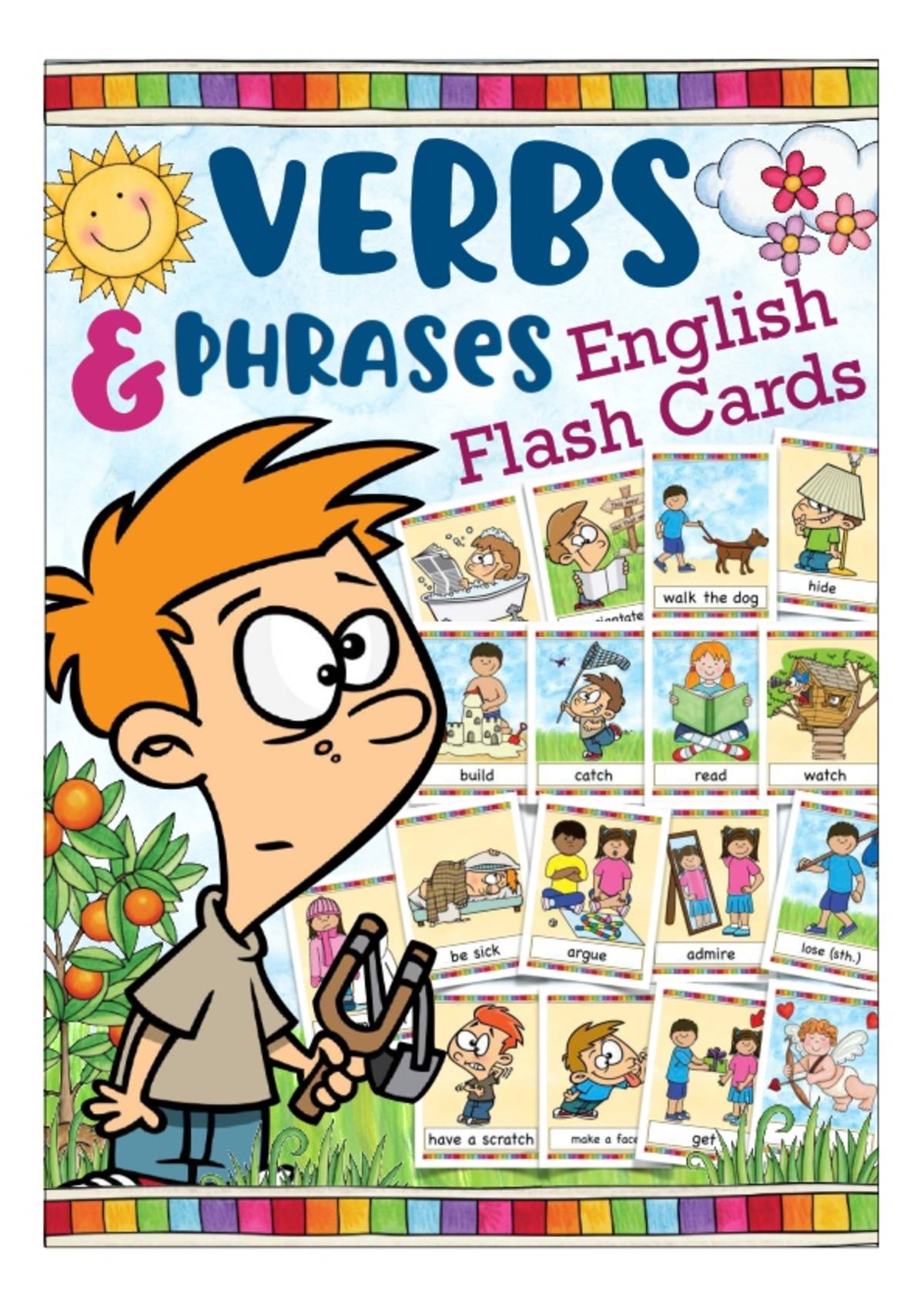 An educational teaching resource from Better Teaching Resources entitled Flash Cards: Verbs & Phrases downloadable at Teach Simple.