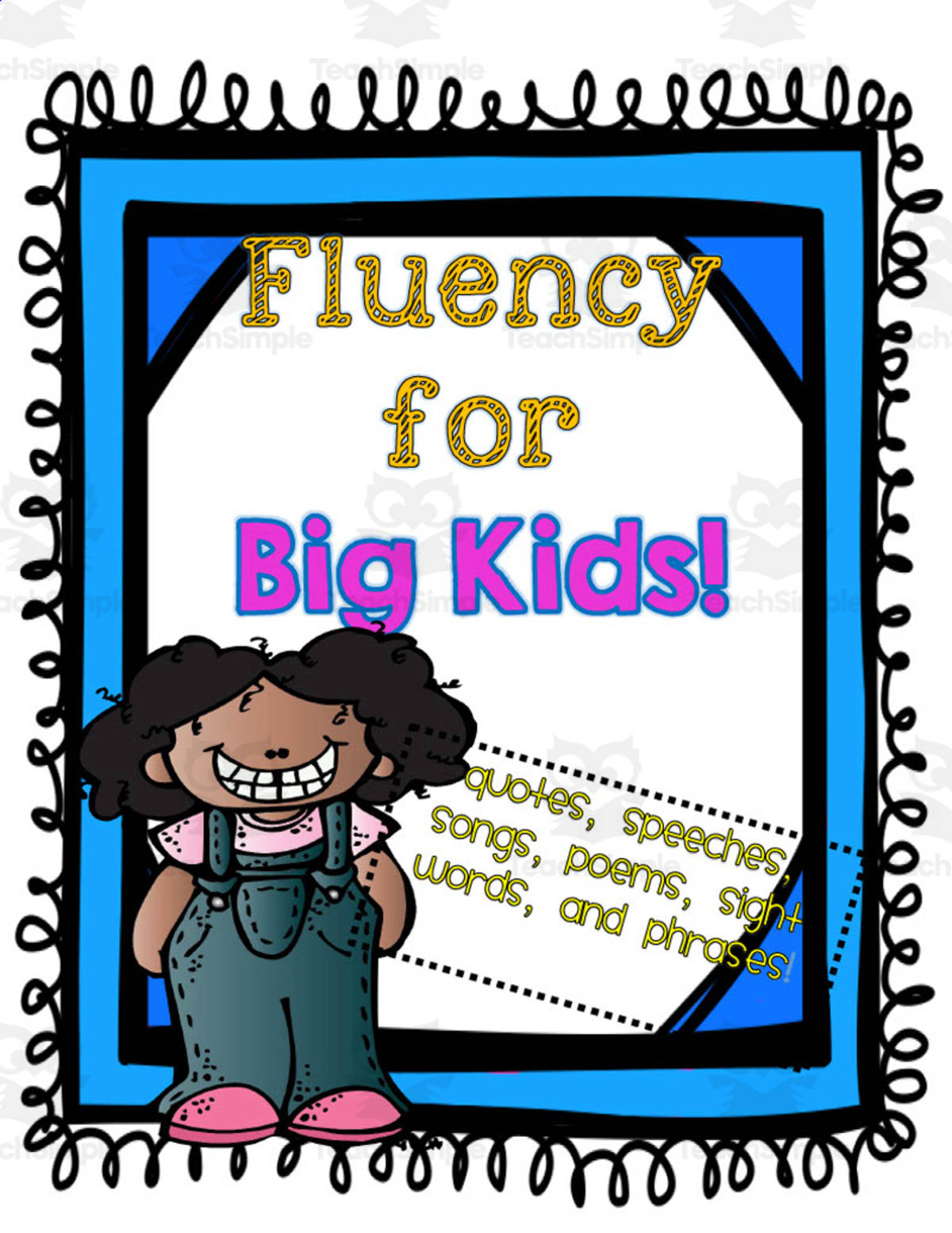 An educational teaching resource from Kerry Boles entitled Fluency for Big Kids! downloadable at Teach Simple.