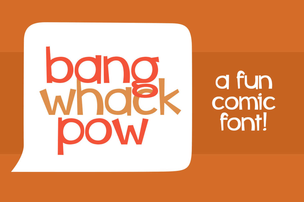 An educational teaching resource from Brittney Murphy Design entitled Font Family: Bang Whack Pow downloadable at Teach Simple.