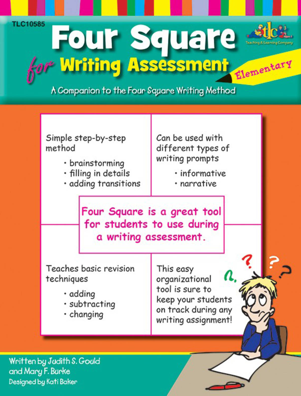 An educational teaching resource from Classroom Complete Press entitled Four Square for Writing Assessment - Elementary: A Companion to the Four Square Writing Method downloadable at Teach Simple.