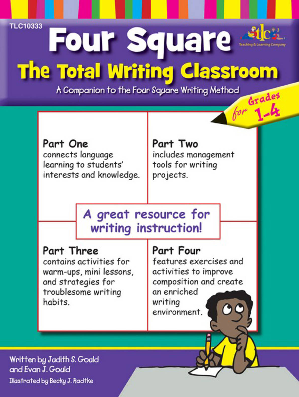 An educational teaching resource from Classroom Complete Press entitled Four Square: The Total Writing Classroom for Grades 1-4: downloadable at Teach Simple.
