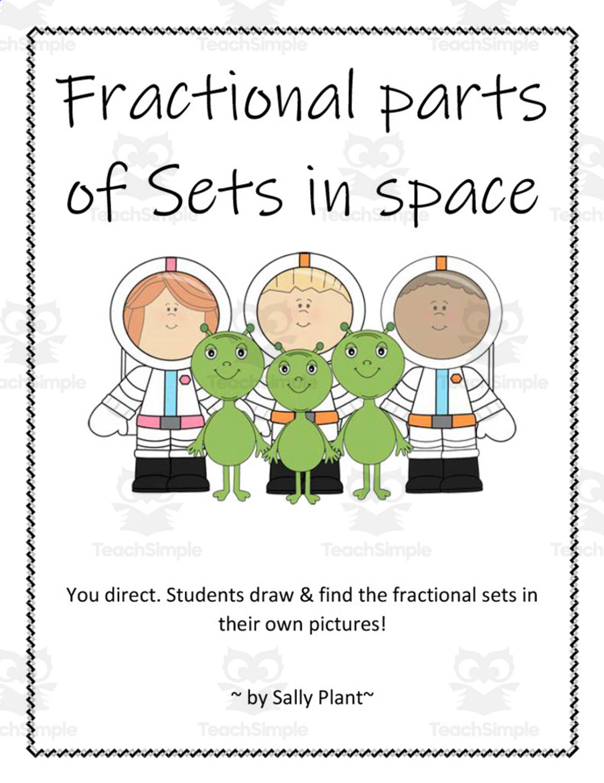 An educational teaching resource from At the Core entitled Fractional Parts of a Set in Space downloadable at Teach Simple.