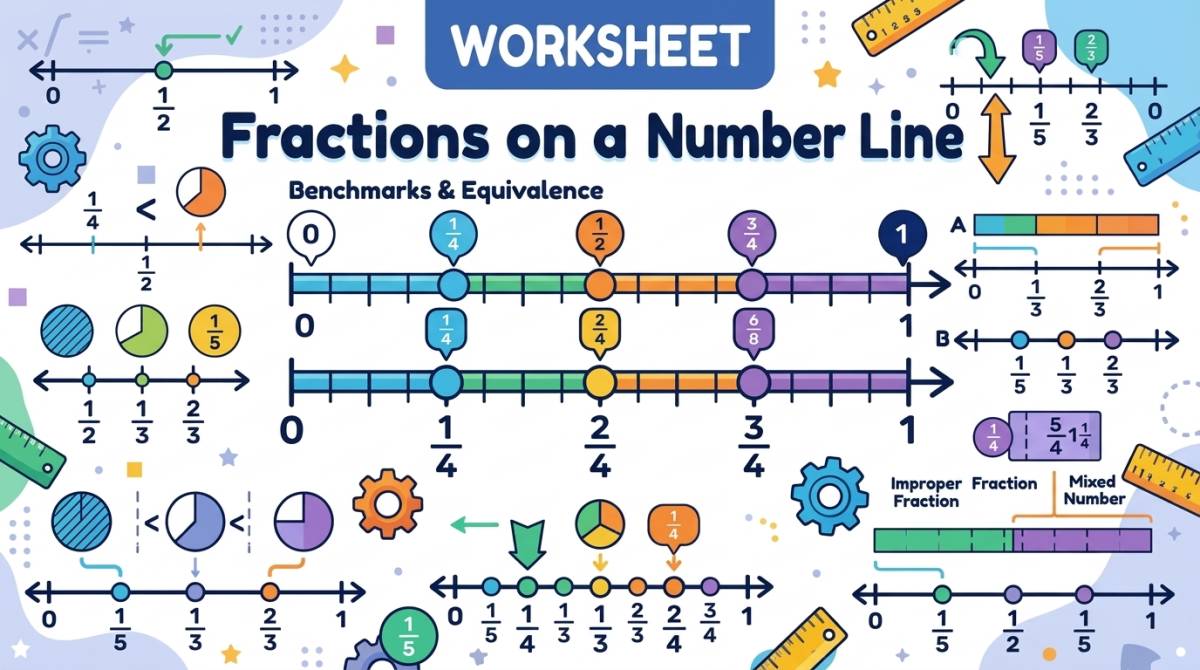 Fractions on a Number Line preview